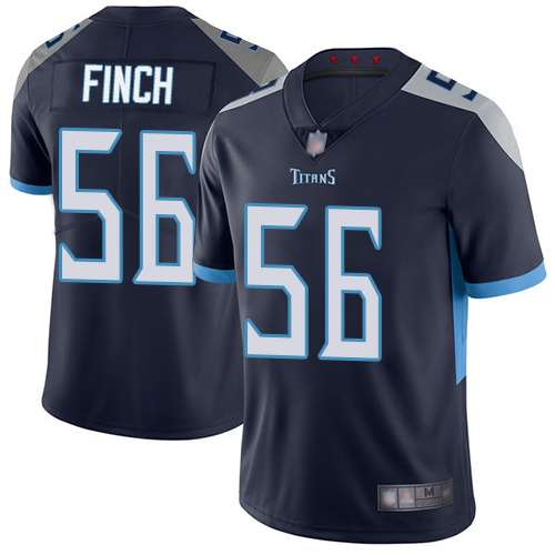 Tennessee Titans Limited Navy Blue Men Sharif Finch Home Jersey NFL Football #56 Vapor Untouchable->tennessee titans->NFL Jersey